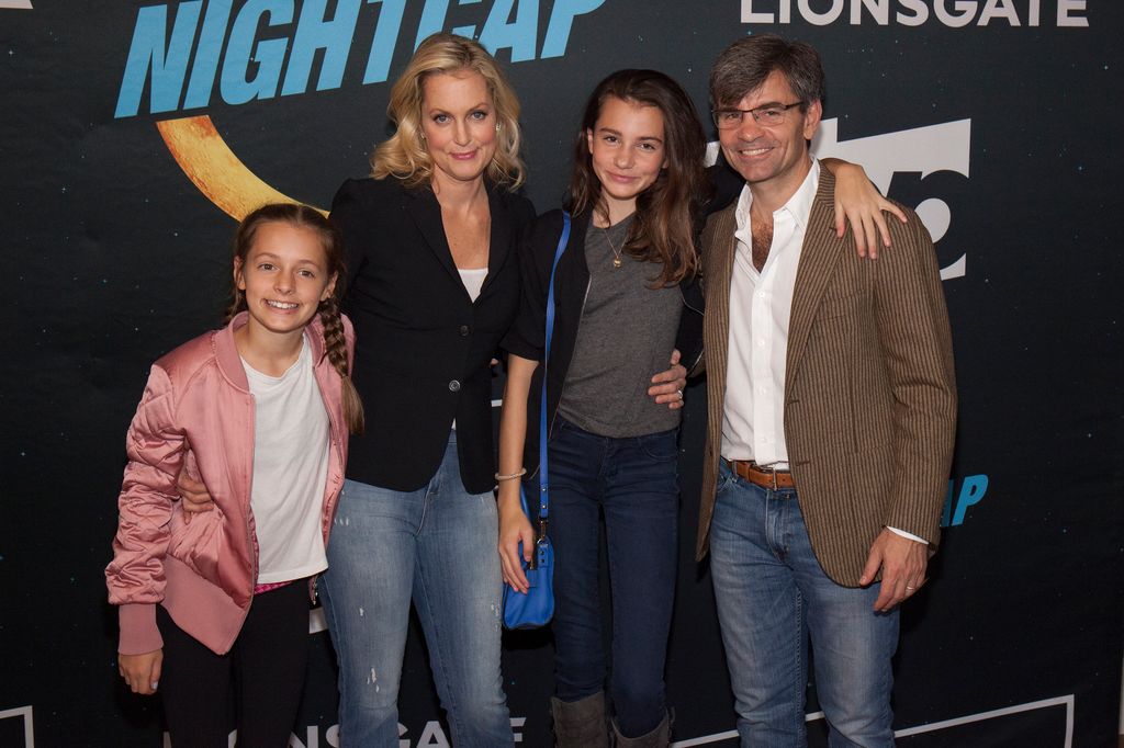 NEW YORK, NY - NOVEMBER 15:  Ali Wentworth, George Stephanopolous, daughters Harper and Elliott Stephanopolous attend "Nightcap" Premiere Party at Crosby Street Hotel on November 15, 2016 in New York City.  (Photo by Santiago Felipe/Getty Images)