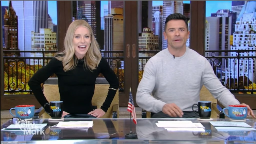 Kelly Ripa and Mark Consuelos on Live 