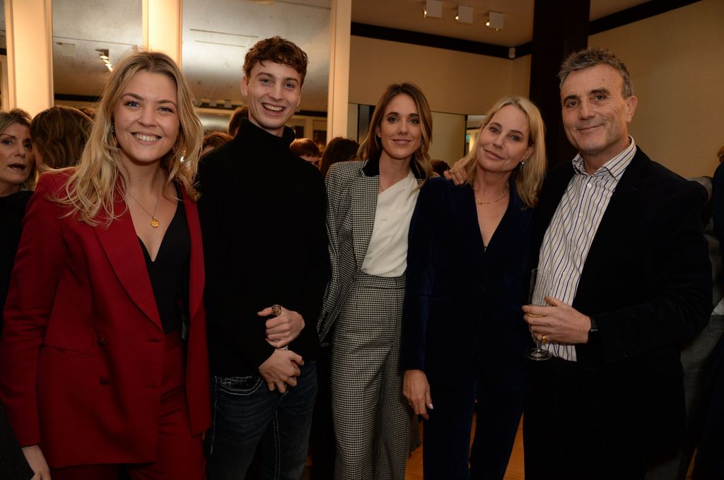 Freddy Knatchbull, Daisy Knatchbull, Wendy Amanda Leach and Philip Knatchbull at The Deck London Store Launch, Savile Row, London, UK - 23 Feb 2023