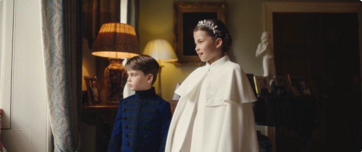 Princess Charlotte and Prince Louis before the coronation