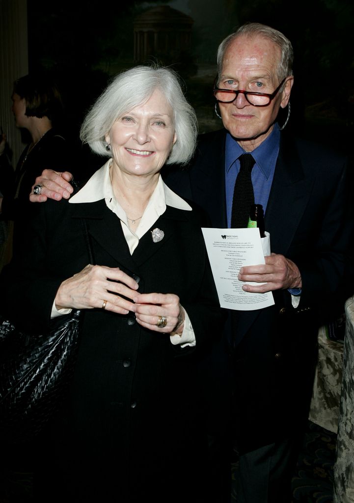 Joanne Woodward and Paul Newman during The Second Annual Barretstown New York City Gala at Essex House in New York City, New York, United States