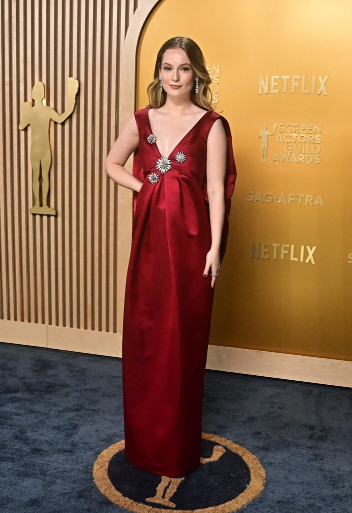 Hannah Dodd arrives for the 31st Annual Screen Actors Guild awards at the Shrine Auditorium in Los Angeles, February 23, 2025. (Photo by Frederic J. Brown / AFP) (Photo by FREDERIC J. BROWN/AFP via Getty Images)          