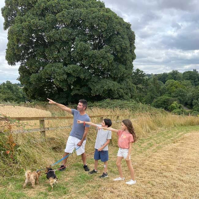 simon cowell walking