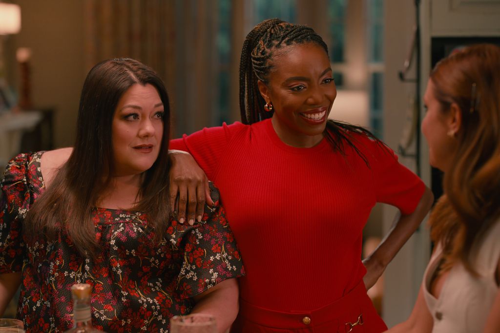 Brooke Elliott as Dana Sue Sullivan, Heather Headley as Helen Decatur in episode 3 of Sweet Magnolias 