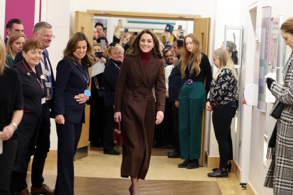 Kate spoke with staff and patients 