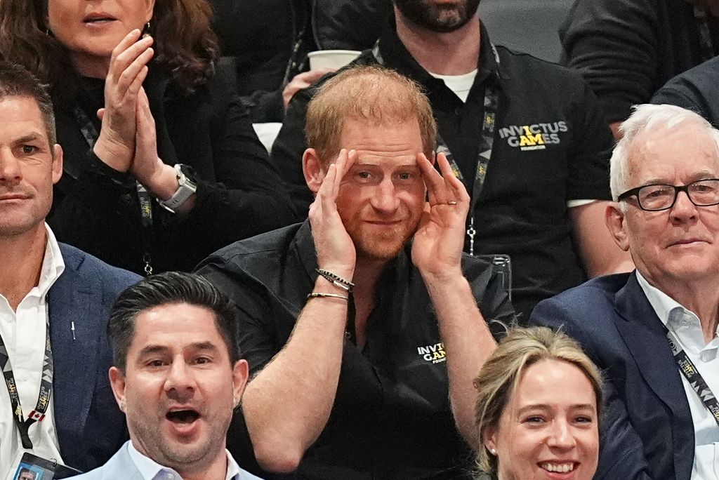 The Duke of Sussex attending the wheelchair basketball bronze medal final at the Vancouver Convention Centre during the 2025 Invictus Games in Vancouver, Canada