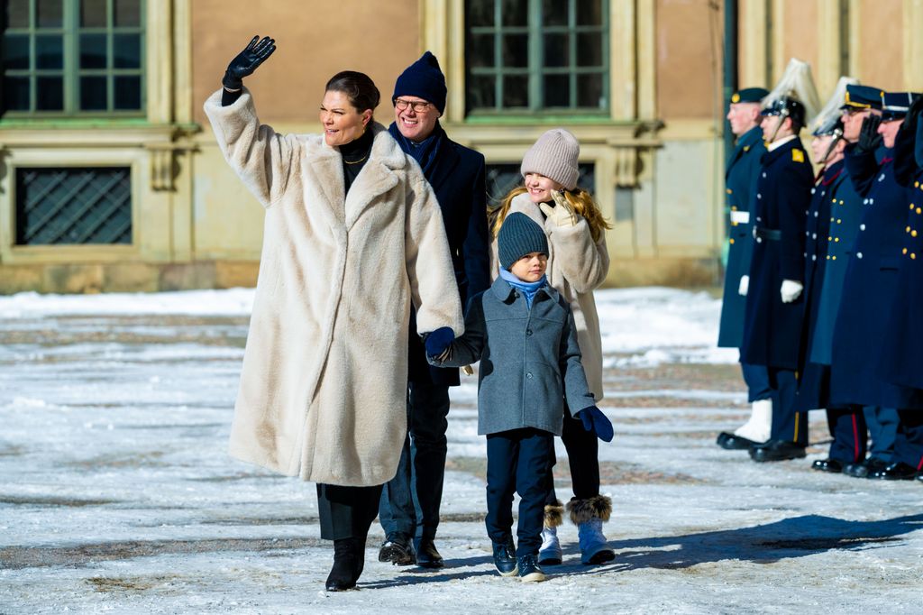 swedish royals at palace 