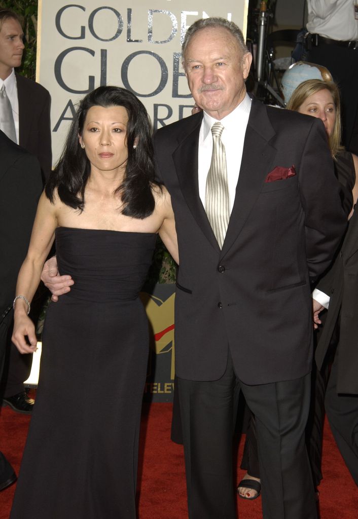 Gene Hackman and wife Betsy Arakawa during The 60th Annual Golden Globe Awards