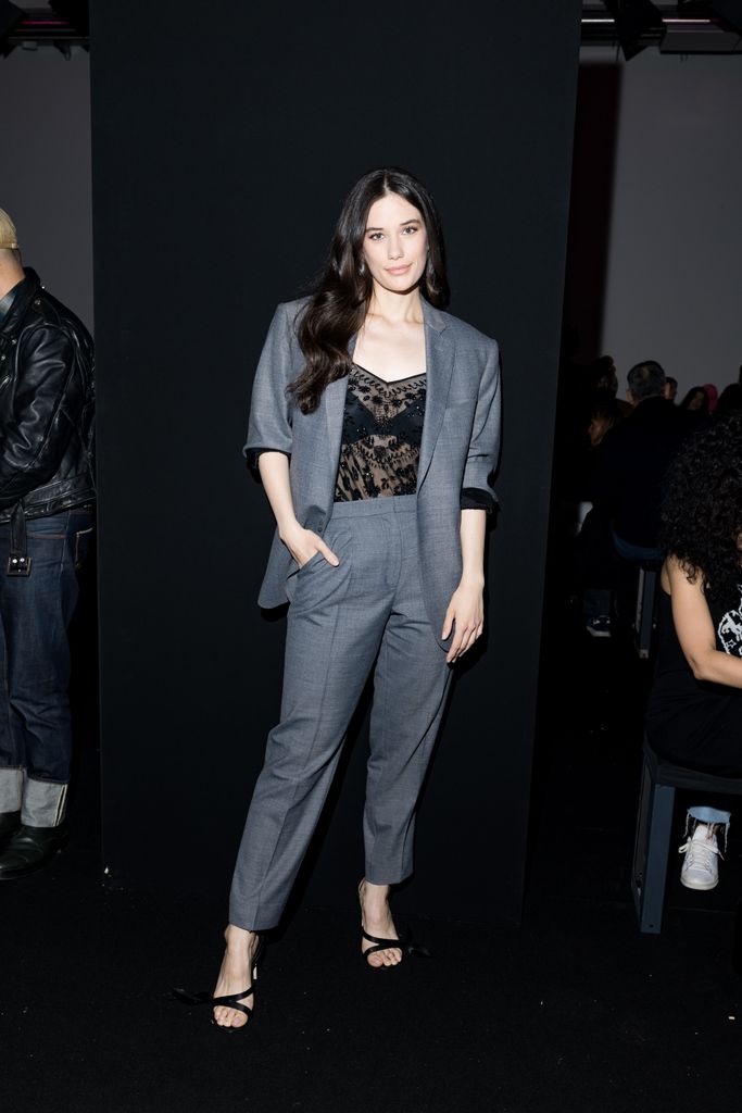 Ella Bleu Travolta attends the Twinset Fashion Show during the Milan Fashion Week - Womenswear Fall/Winter 2024-2025 at Frigoriferi Milanesi on February 20, 2024 in Milan, Italy