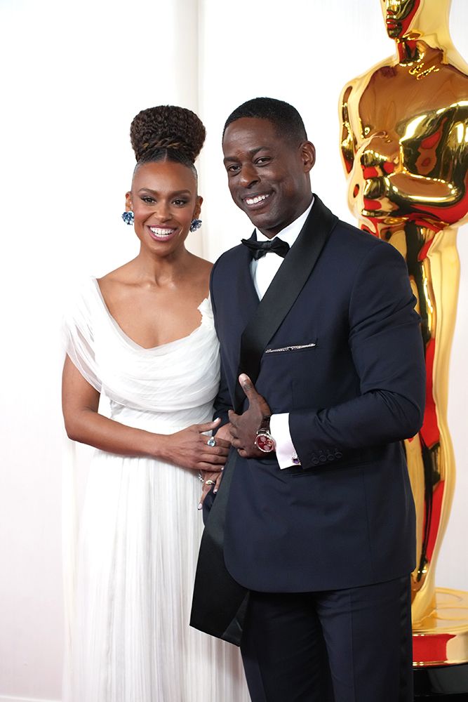 Sterling K. Brown and Ryan Michelle Bathé at the Oscars