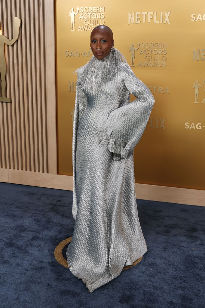 Cynthia Erivo attends the 31st Annual Screen Actors Guild Awards at Shrine Auditorium and Expo Hall on February 23, 2025 in Los Angeles, California. (Photo by Kevin Mazur/Getty Images)