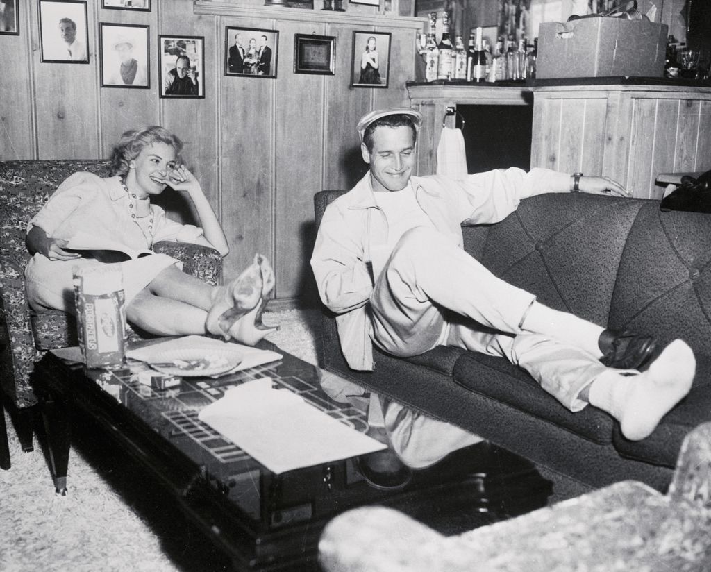 Joanne and Paul in their home, they bought a historic property in Westport, Connecticut when their daughters were born