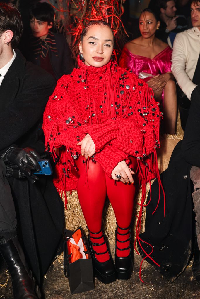 Ella Eyre attends the Maximilian Raynor show during London Fashion Week February 2025 on February 20, 2025 in London, England. (Photo by Max Cisotti/Dave Benett/Getty Images)