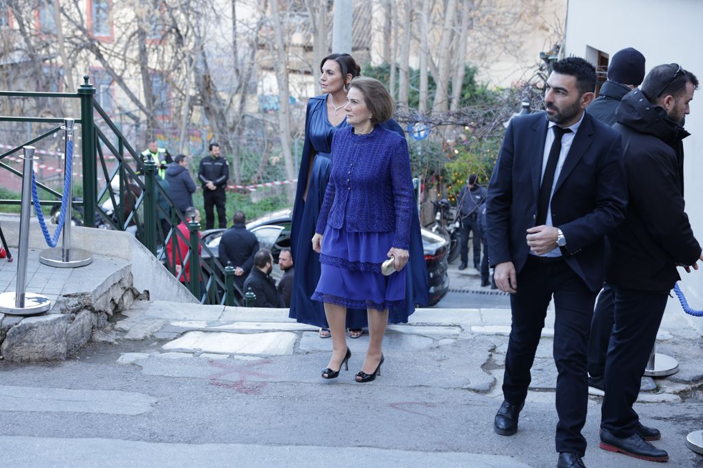 Prince Nikolaos of Greece and Chrysi Vardinogianni's wedding guests arrive