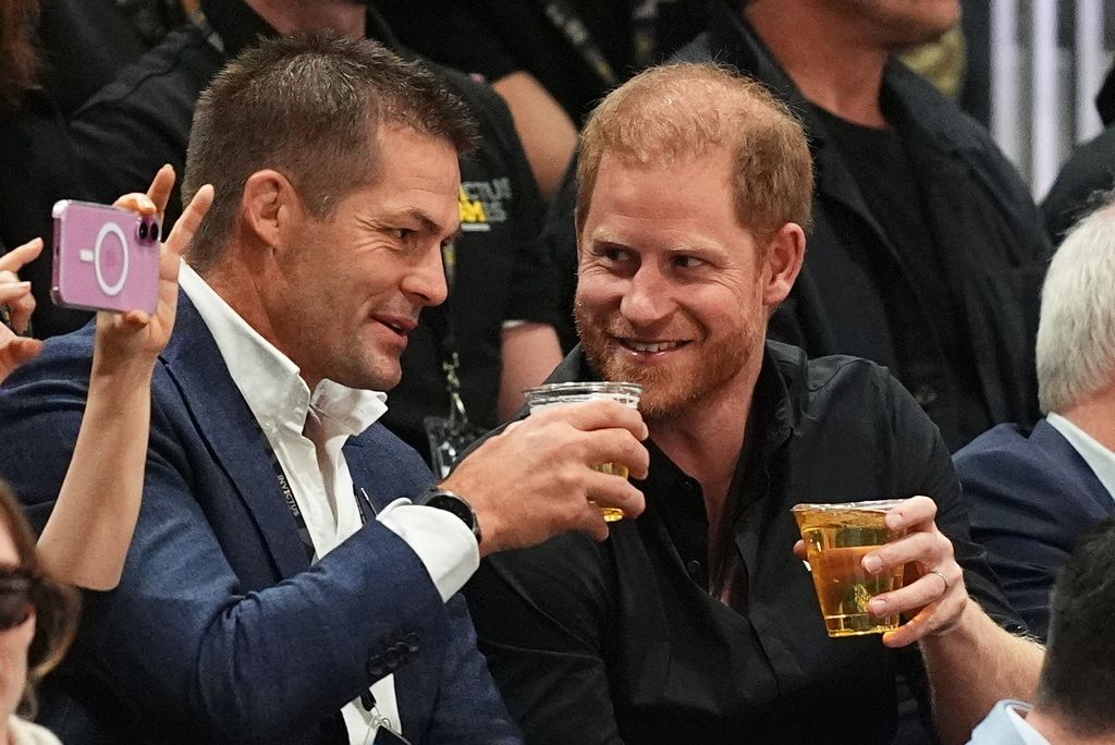 The Duke of Sussex attending the wheelchair basketball bronze medal final at the Vancouver Convention Centre during the 2025 Invictus Games in Vancouver, Canada