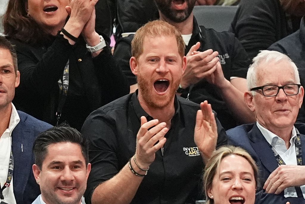 The Duke of Sussex attending the wheelchair basketball bronze medal final at the Vancouver Convention Centre during the 2025 Invictus Games in Vancouver, Canada