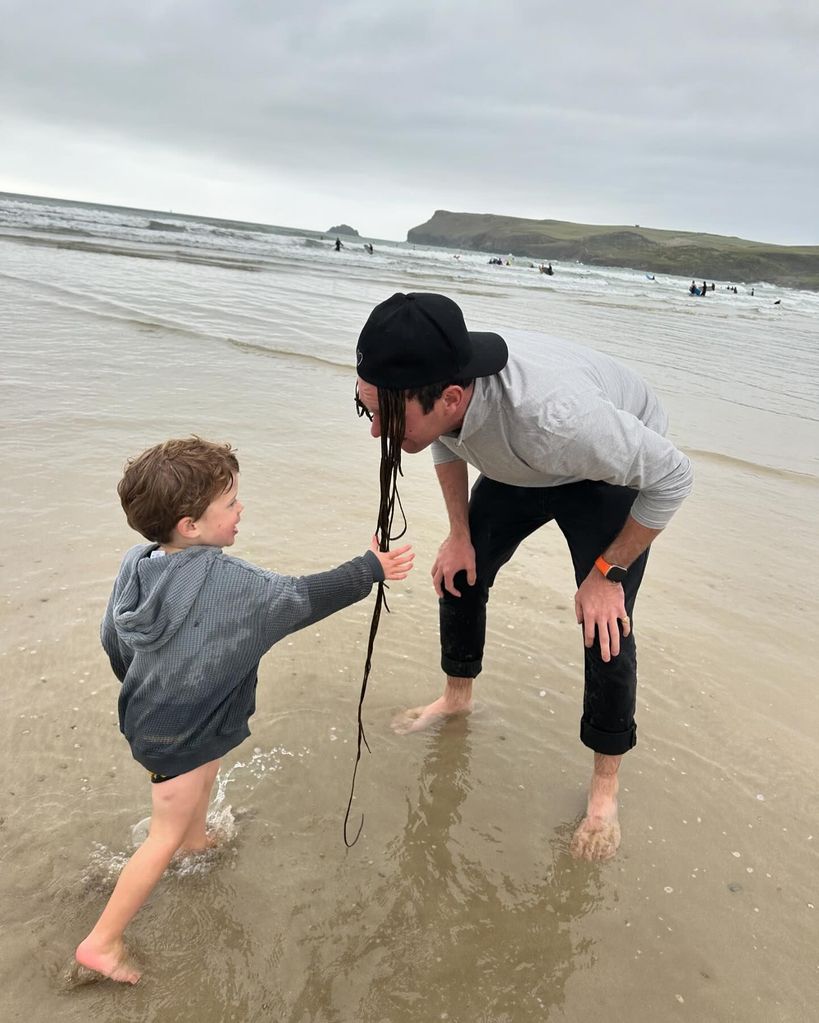 The mother-of-two shared a fun photo of Jack with their eldest child August