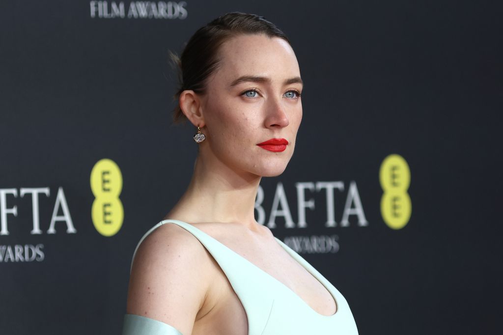 Saoirse Ronan attends the 2025 EE BAFTA Film Awards at The Royal Festival Hall 