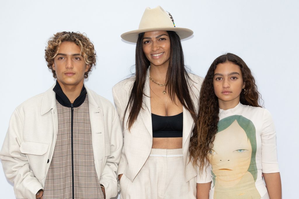 Camila Alves with her children Levi and Vida