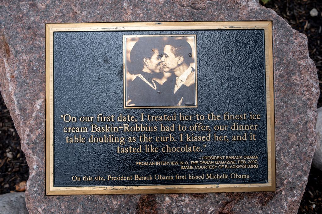 A view of the Obama Kissing Rock in Chicago, Illinois, on Saturday, August 17, 2024.