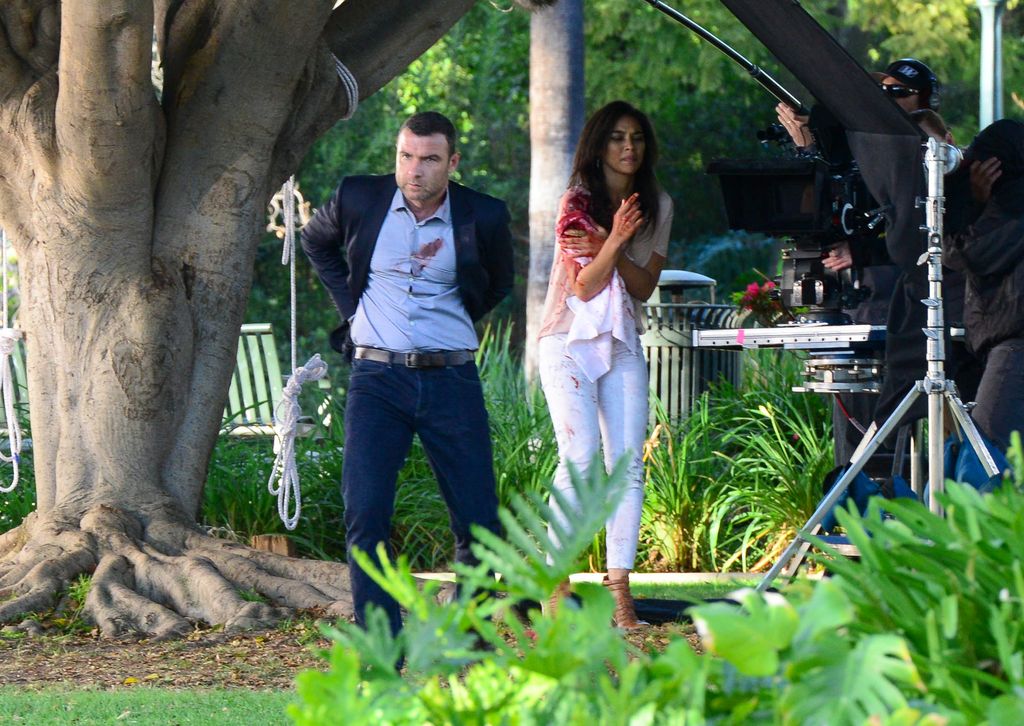 Liev Schreiber on the set of Ray Donovan