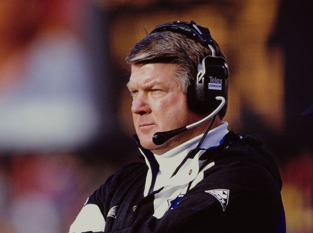 Jimmy Johnson, Head Coach for the Dallas Cowboys looks on from the sideline during the National Football Conference Championship game against the San Francisco 49ers on 17th January 1993 at the 3Com Park Stadium in San Francisco, California, United States.  The Cowboys won the game 30 - 20