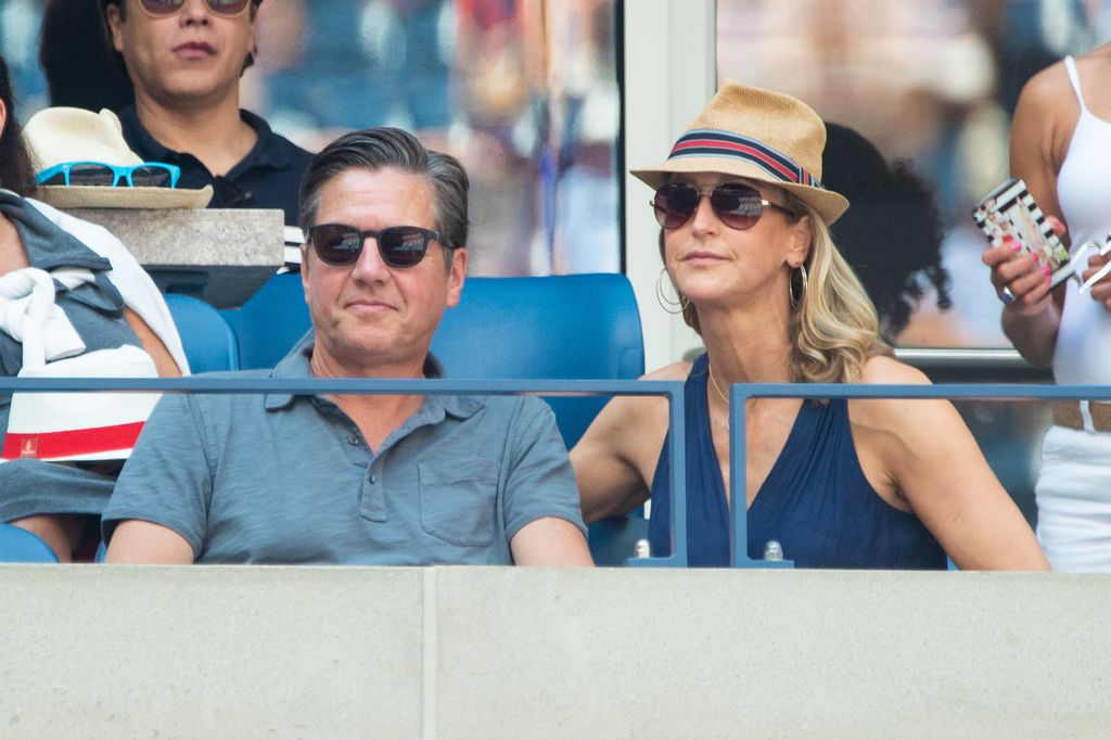 NEW YORK, NY - SEPTEMBER 04: Newlyweds Richard M. McVey and Lara Spencer attend Day 9 of the US Open held at the USTA Tennis Center on September 4, 2018 in New York City.