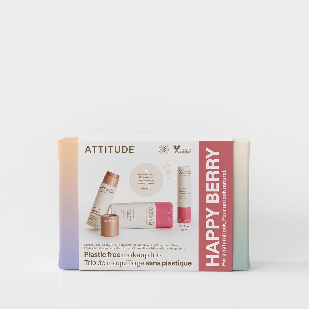 ATTITUDE's 'Happy Berry Makeup Set' is great for natural makeup on the go