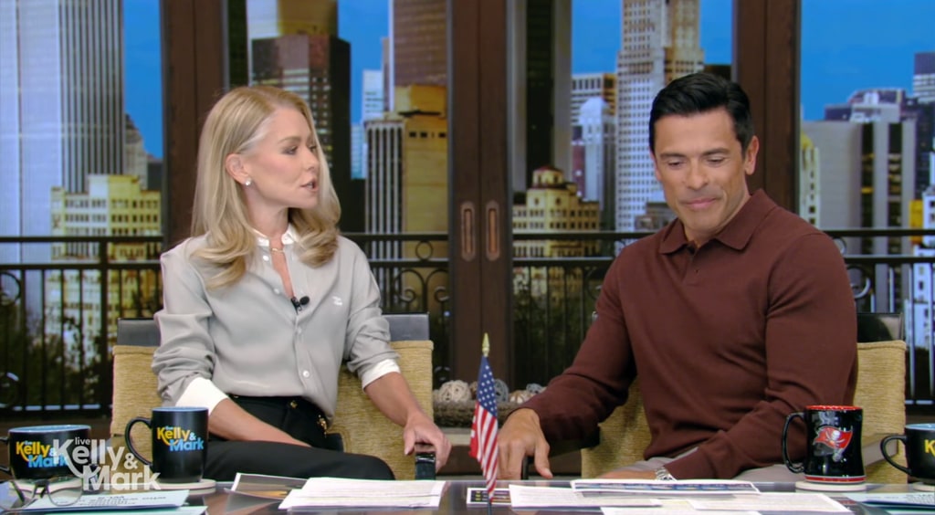 Kelly Ripa and Mark Consuelos on Live