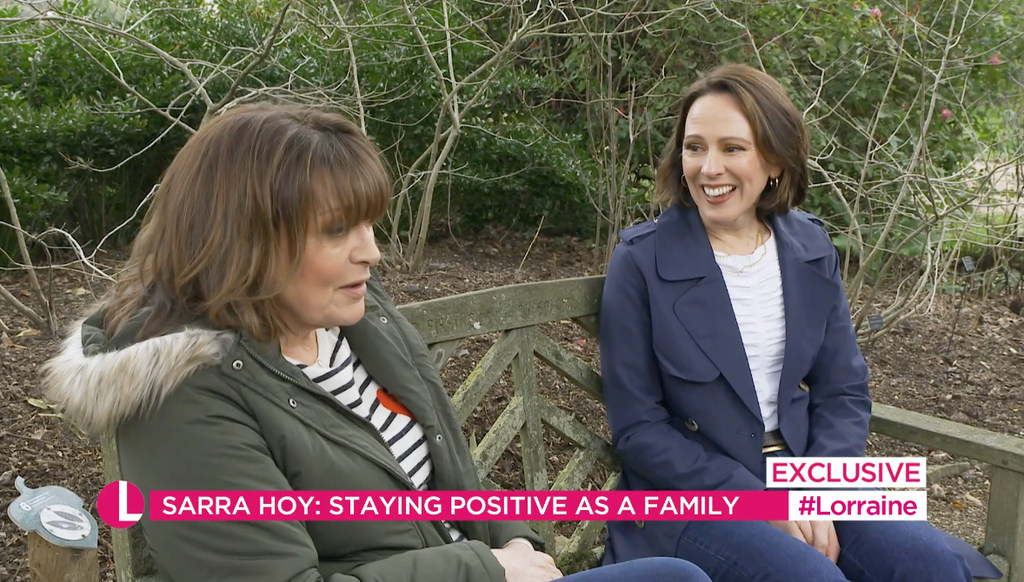 Lorraine Kelly joined Lady Sarra Hoy for  first solo television interview