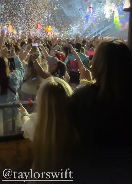 Emma Bunton's children Tate and Beau watching Taylor Swift at Wembley Arena 