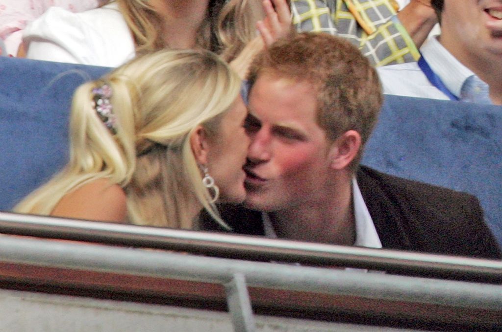 Prince Harry kissing Chelsy Davy