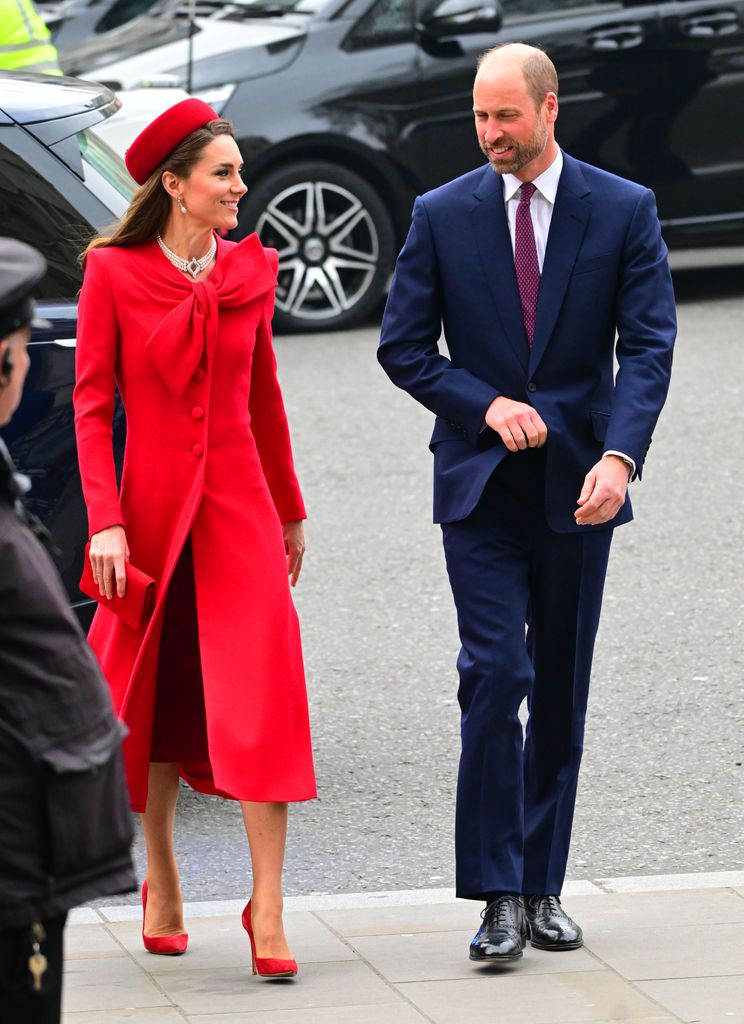 Catherine Princess of Wales and Prince William Commonwealth Day Service of Celebration at Westminster Abbey