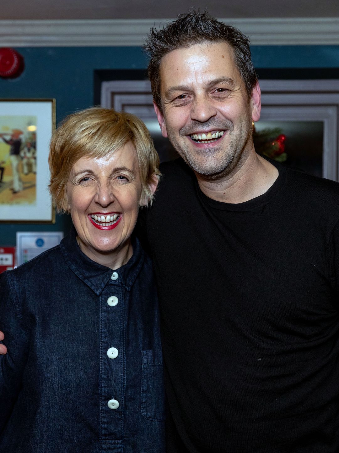 Julie Hesmondhalgh and her husband Ian Kershaw 