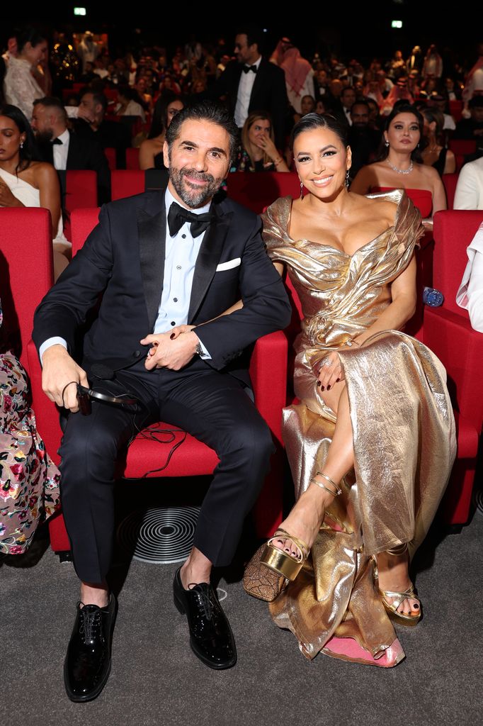 Jose Baston and Eva Longoria during the Opening Ceremony at the Red Sea International Film Festival 2024 on December 05, 2024 in Jeddah, Saudi Arabia