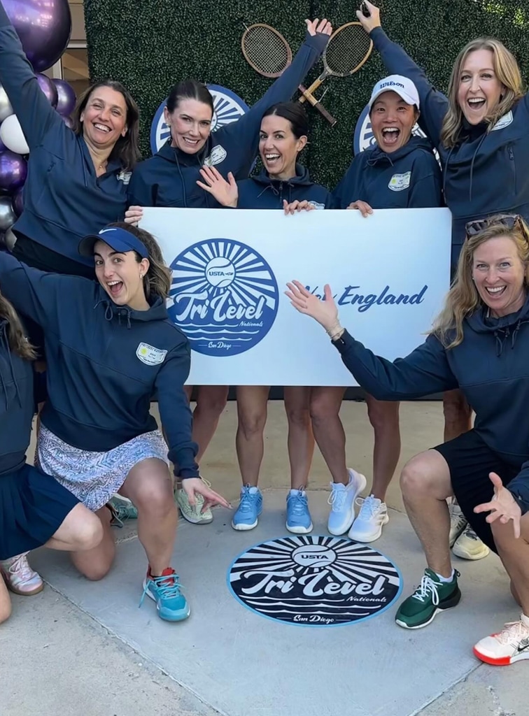 Photo shared by Lara Spencer on Instagram March 2025 featuring her team that competed in the United States Tennis Association's (USTA) 2025 Tom Fey Tri-Level National Invitational in San Diego