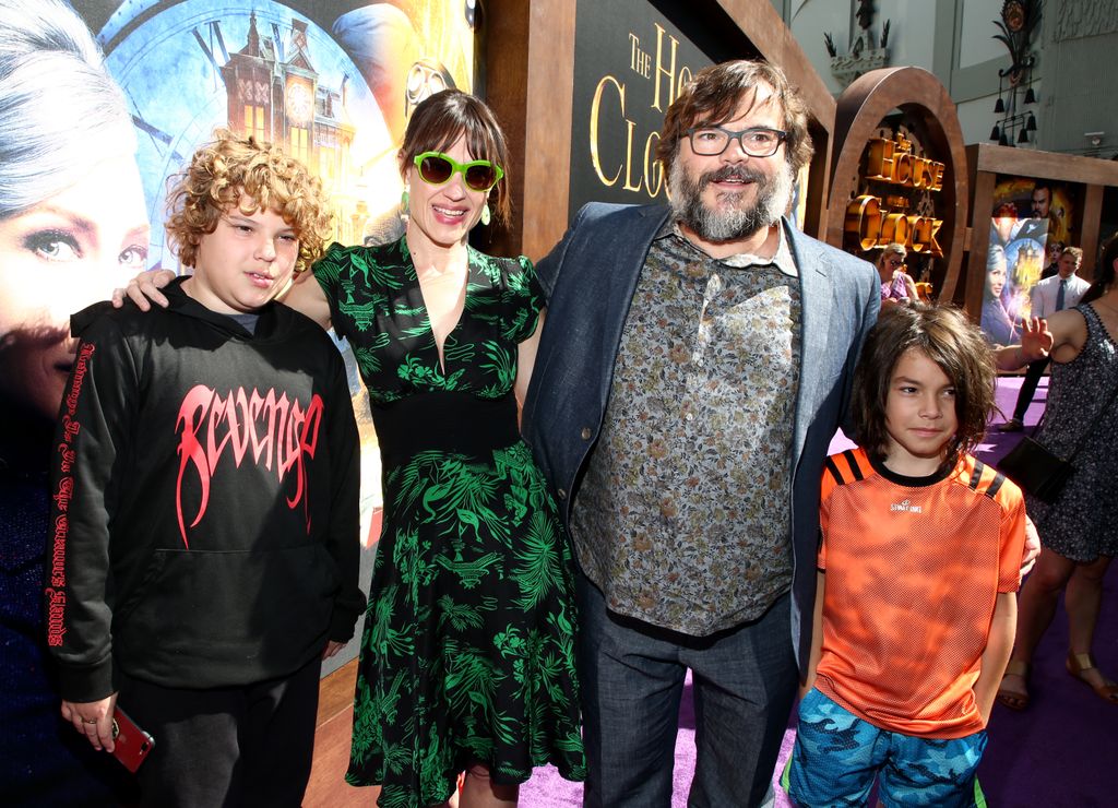 Samuel Black, Tanya Haden, Jack Black and Thomas Black at 'The House with a Clock in the Walls' film premiere, Los Angeles - 16 Sep 2018