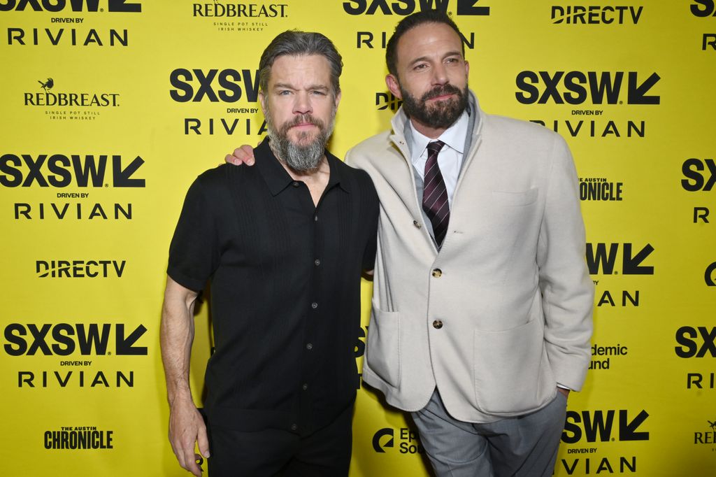Matt Damon and Ben Affleck at the "The Accountant 2" Premiere during the SXSW Conference & Festivals 