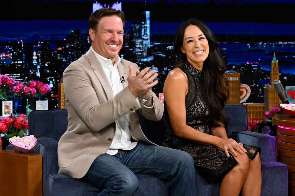 TV personalities Chip Gaines and Joanna Gaines during an interview
