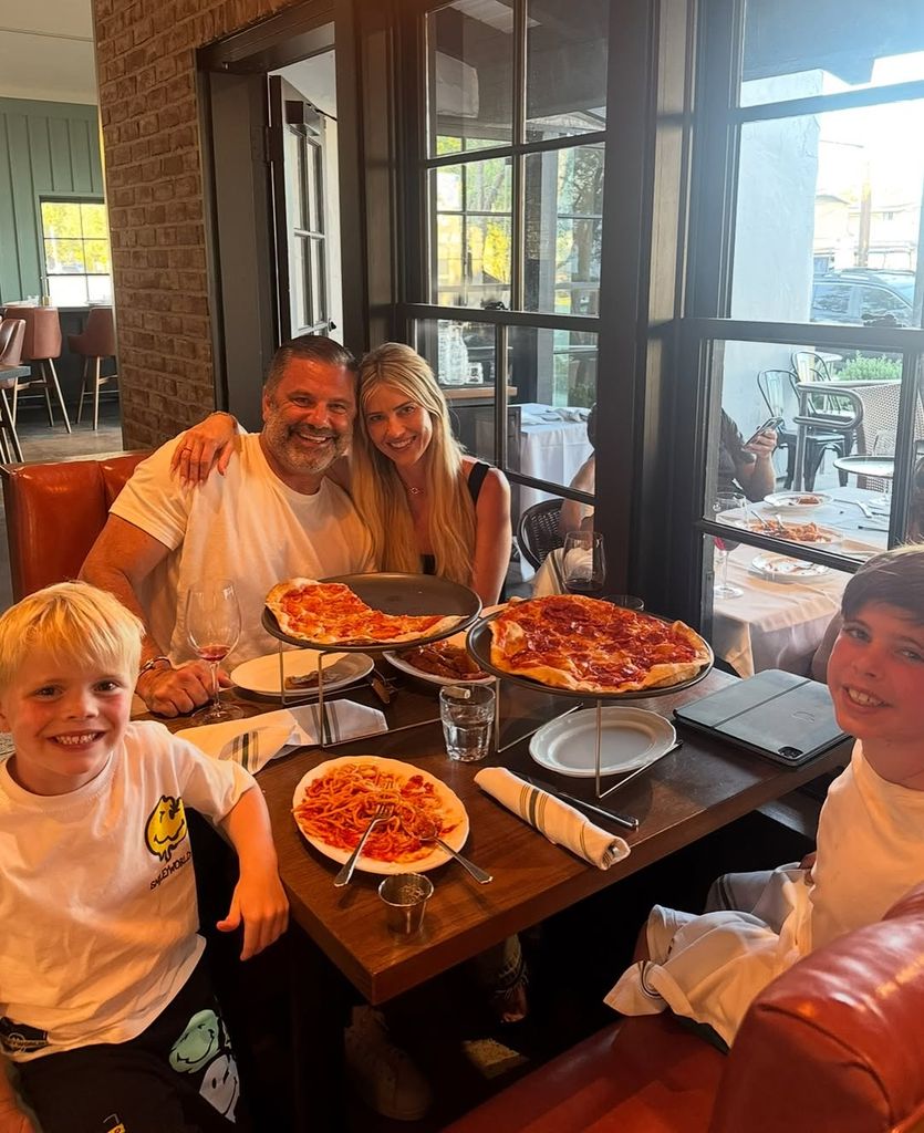 Christina Haack shared a number of photos, including one of her boyfriend and her three children