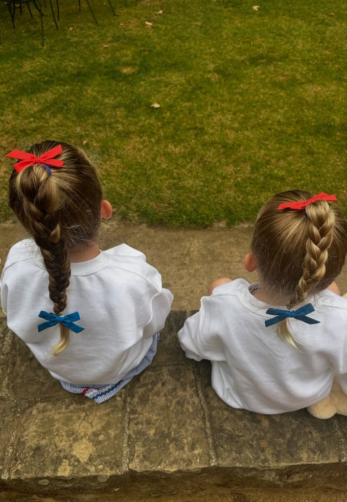 Photo shared by Katherine Schwarzenegger on Instagram from Fourth of July weekend featuring her daughters with Chris Pratt