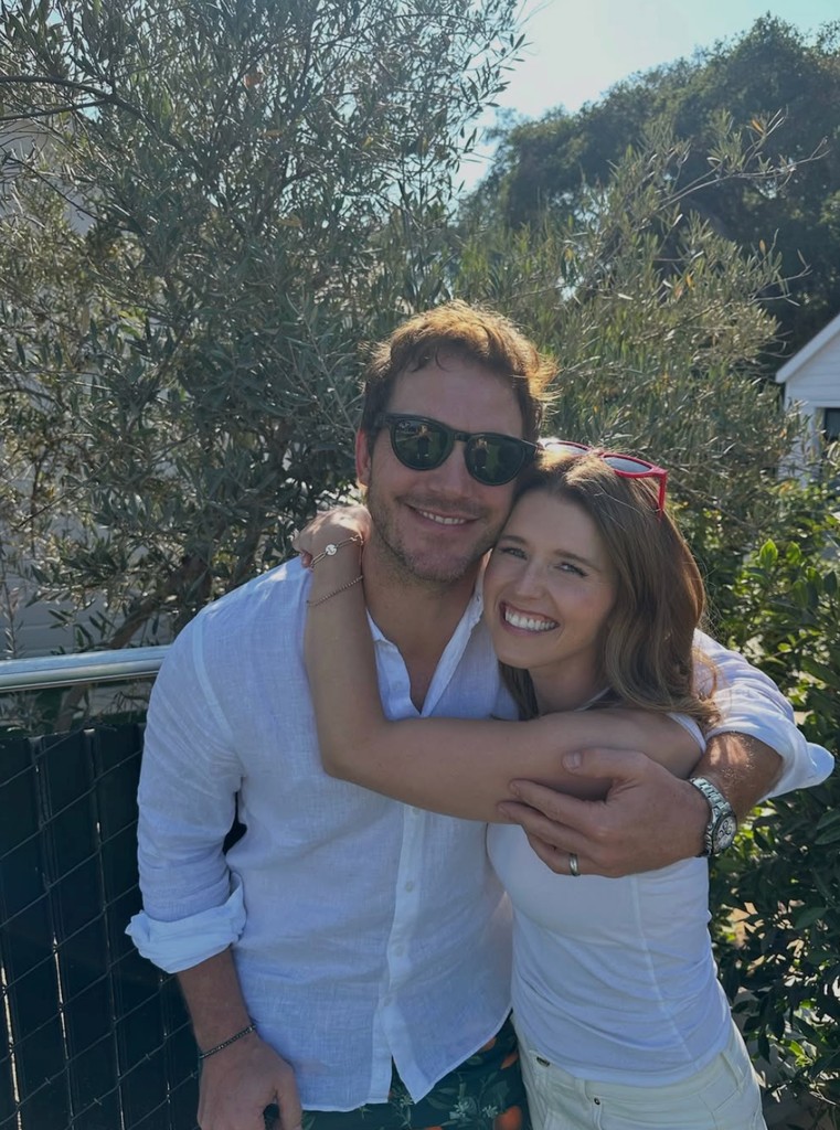 Photo shared by Katherine Schwarzenegger on Instagram from Fourth of July weekend featuring her husband Chris Pratt