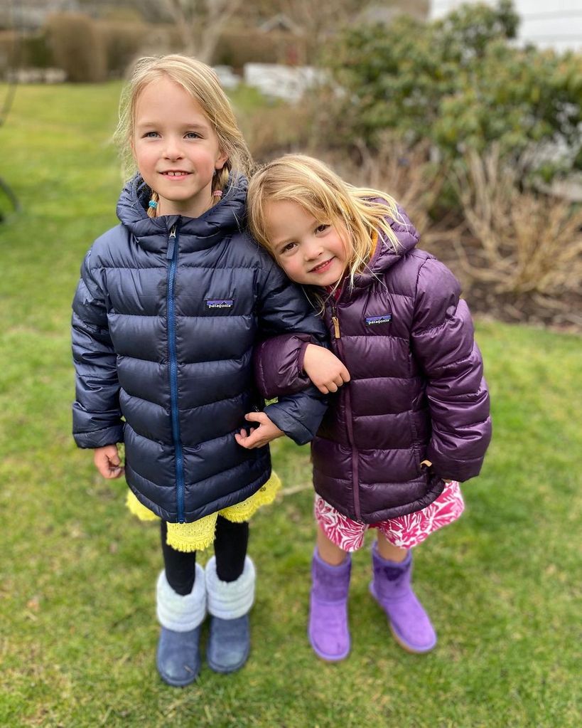 Winnie and Frances smiling outside 