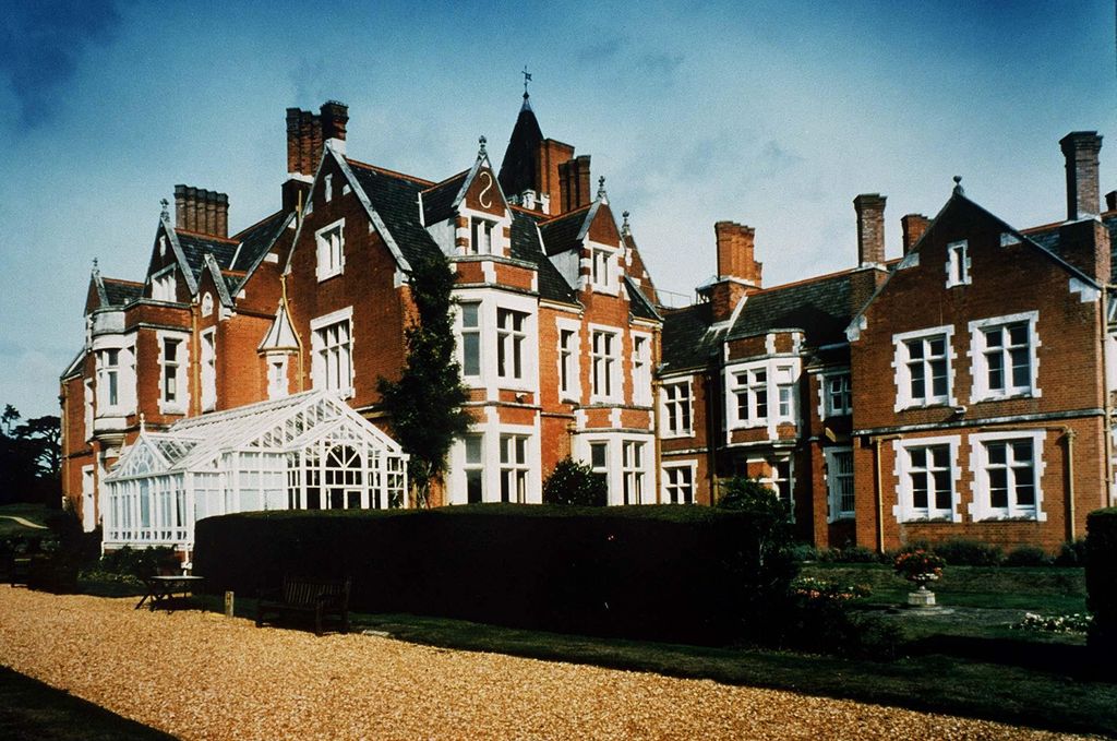 Photograph showing rear extension at Bagshot Park including conservatory