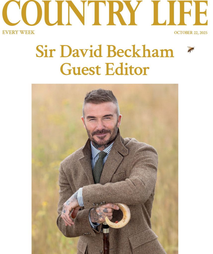 The cover of the Sir David Beckham Guest Edit Issue of Country Life magazine