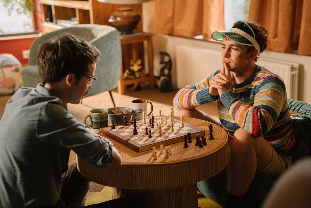 two men playing chess