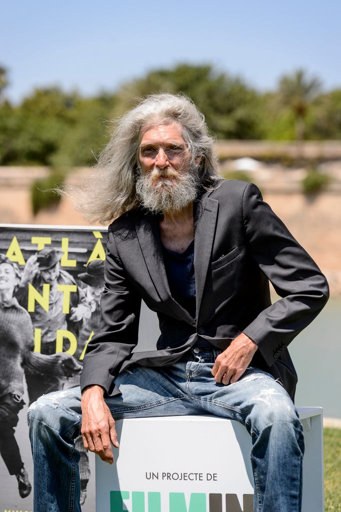 Bjorn Andresen in black blazer and jeans at The Most Beautiful Boy in the World photocall during the Atlantida Mallorca Film Fest 2021 at Catedral in 2021