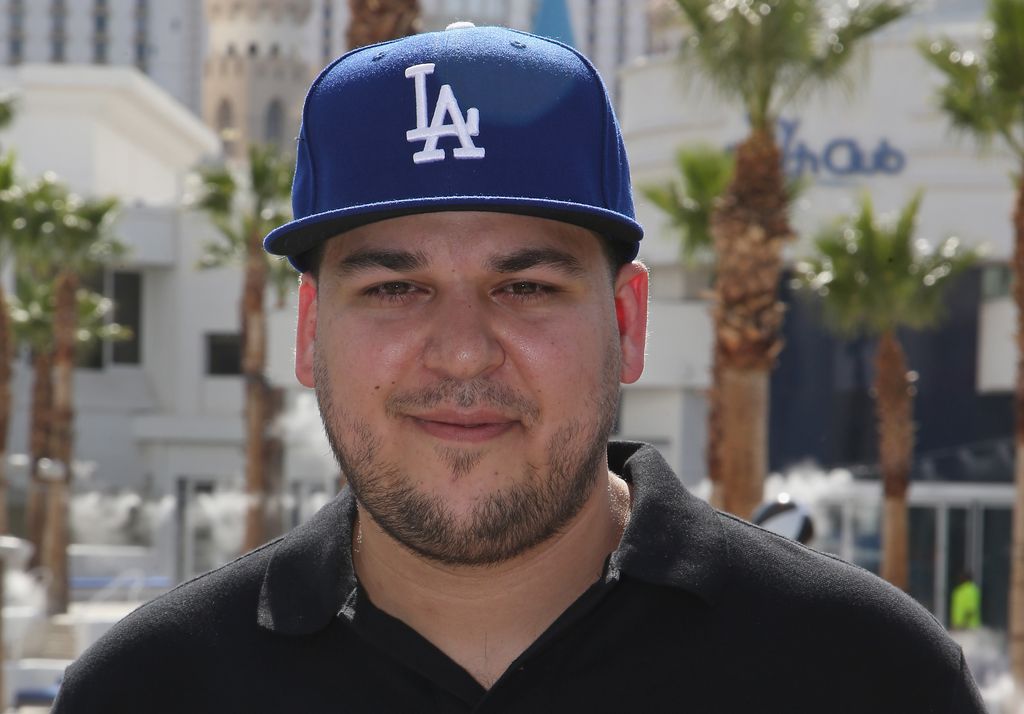 Rob Kardashian baseball cap Las Vegas