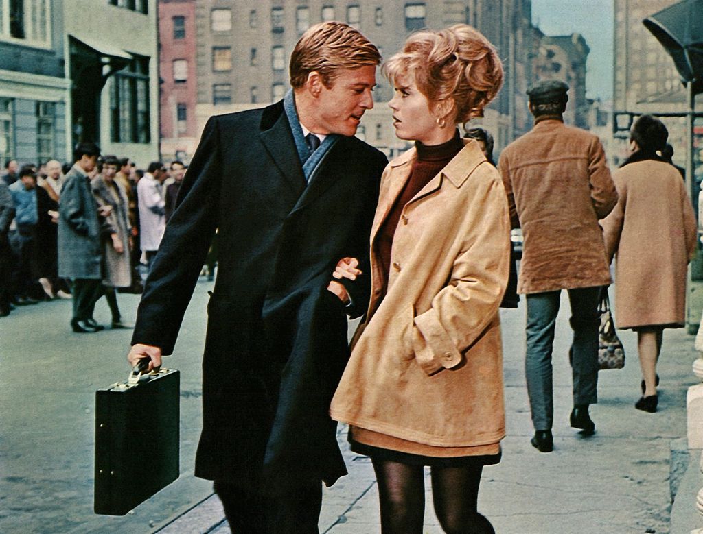 Jane and Robert Redford in the 1967 film 'Barefoot in the Park'