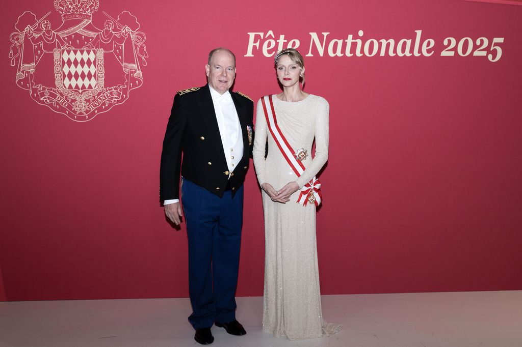 Princess Charlene wears the Foam Tiara 